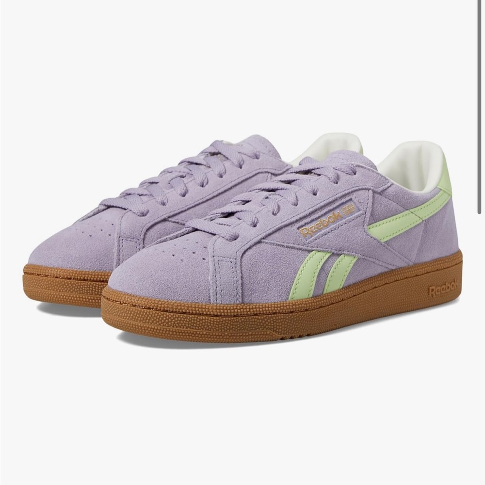Reebok Women's Club C Grounds UK Dusk Purple/Astro Lime/Gum